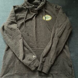 Antigua Green bay packer women cowl neck sweatshirt size Large